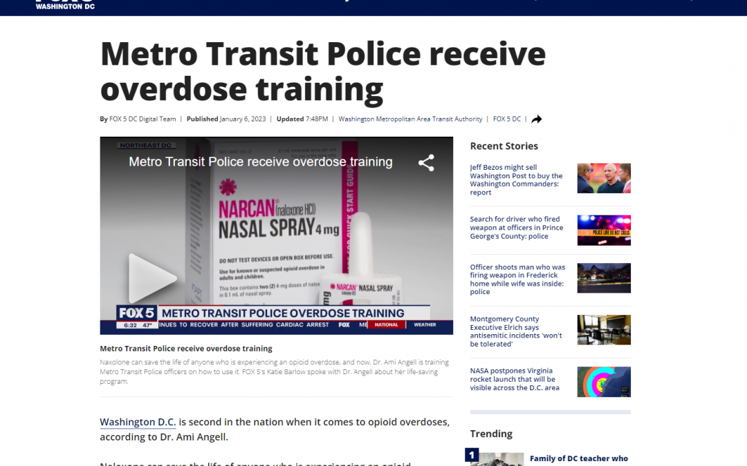 Metro Transit Police Receive Overdose Training